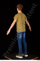  Matthew blue jeans brown t shirt casual dressed green sneakers standing whole body 0012.jpg